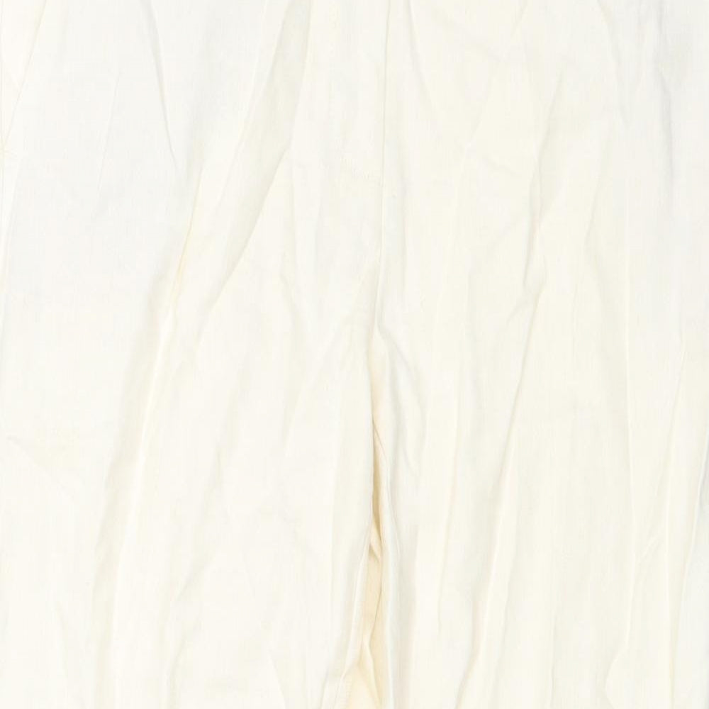 Womens UK Size 10 M&S Regular Fit  White Trousers