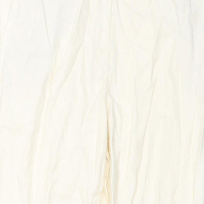 Womens UK Size 10 M&S Regular Fit  White Trousers