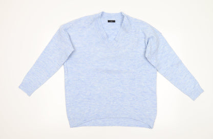 M&Co Womens Blue  Knit Pullover Jumper Size S