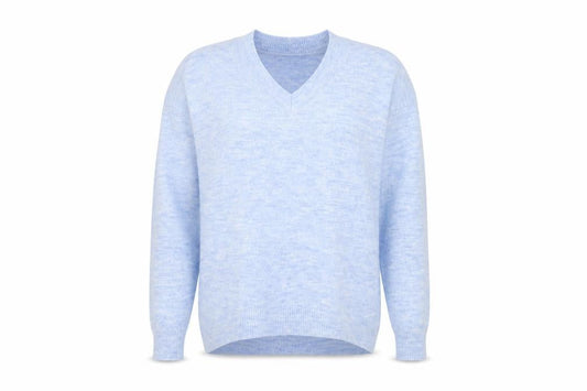 M&Co Womens Blue  Knit Pullover Jumper Size S