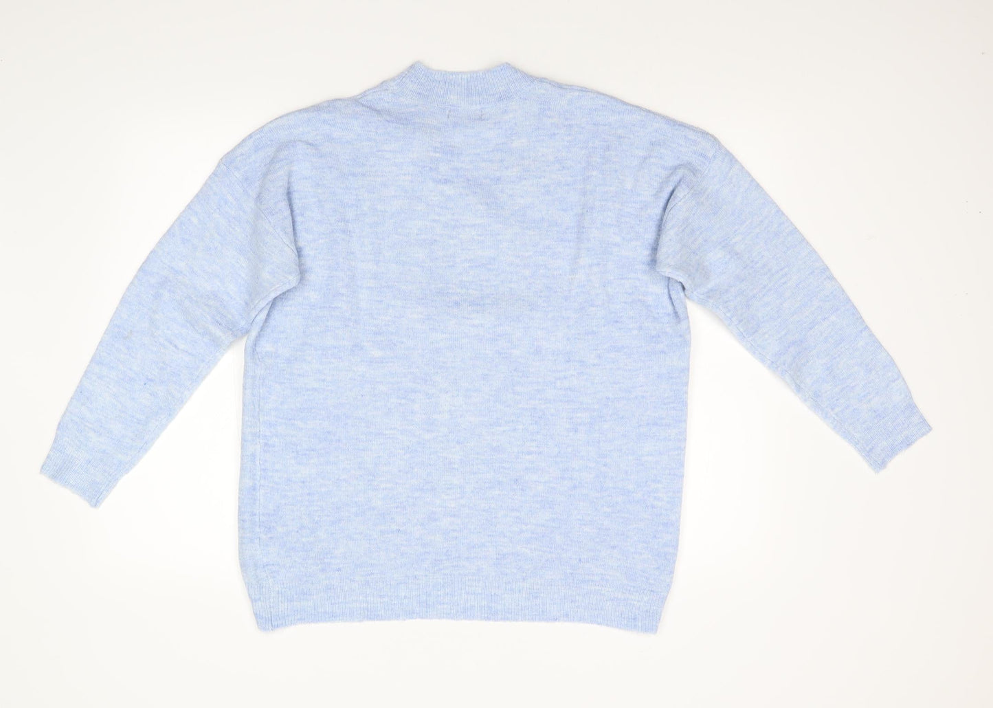 M&Co Womens Blue  Knit Pullover Jumper Size S