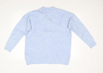 M&Co Womens Blue  Knit Pullover Jumper Size S