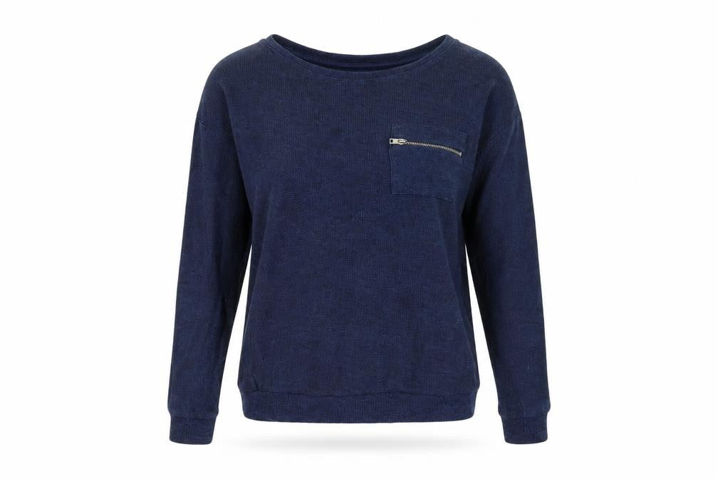 Front view of Only women’s blue jumper, size S
