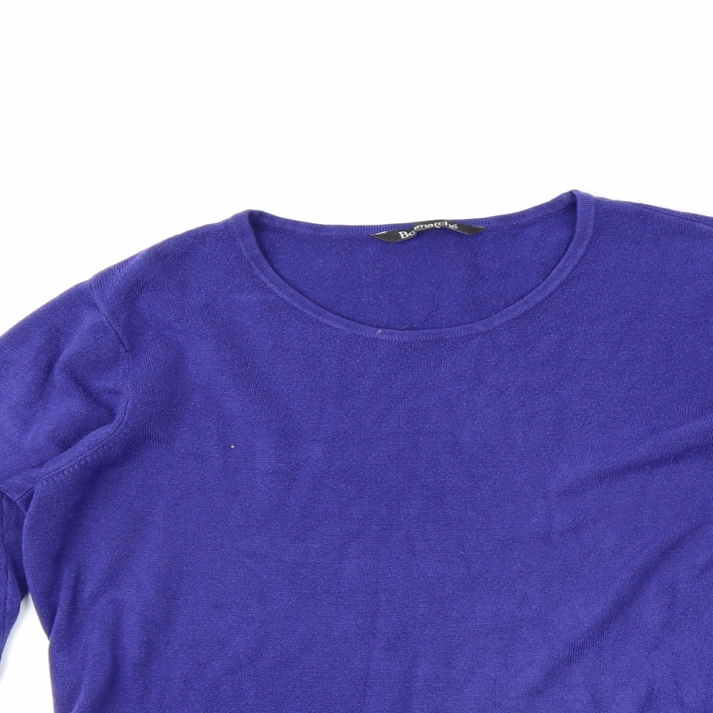 Bonmarché Womens Blue Pullover Jumper Size 12