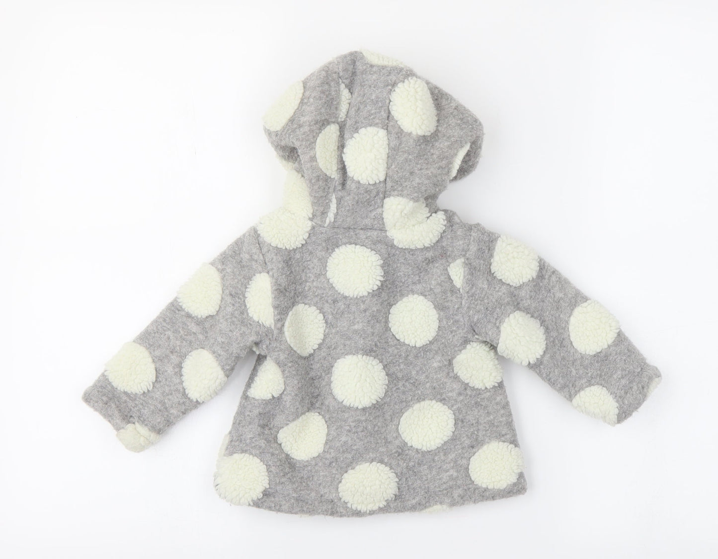 M&Co Baby Grey Polka Dot  Jacket  Size 9-12 Months