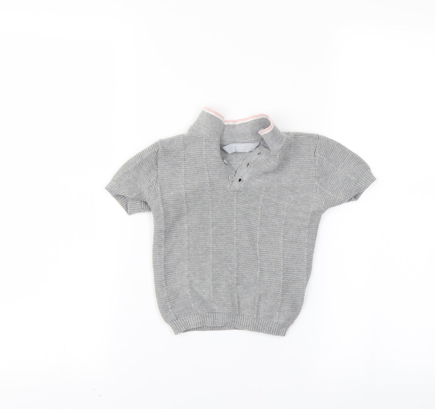 primarl Girls Grey   Pullover Polo Size 12-18 Months