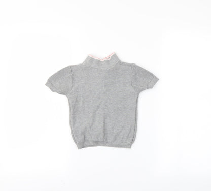 primarl Girls Grey   Pullover Polo Size 12-18 Months