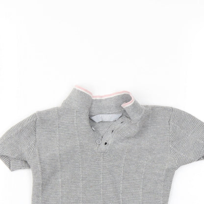 primarl Girls Grey   Pullover Polo Size 12-18 Months
