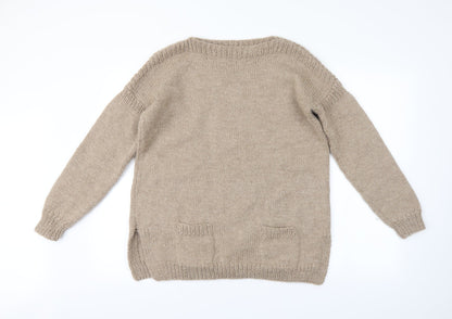 Preworn Womens Brown   Pullover Jumper One Size