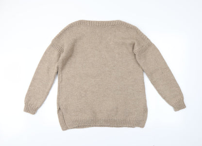 Preworn Womens Brown   Pullover Jumper One Size