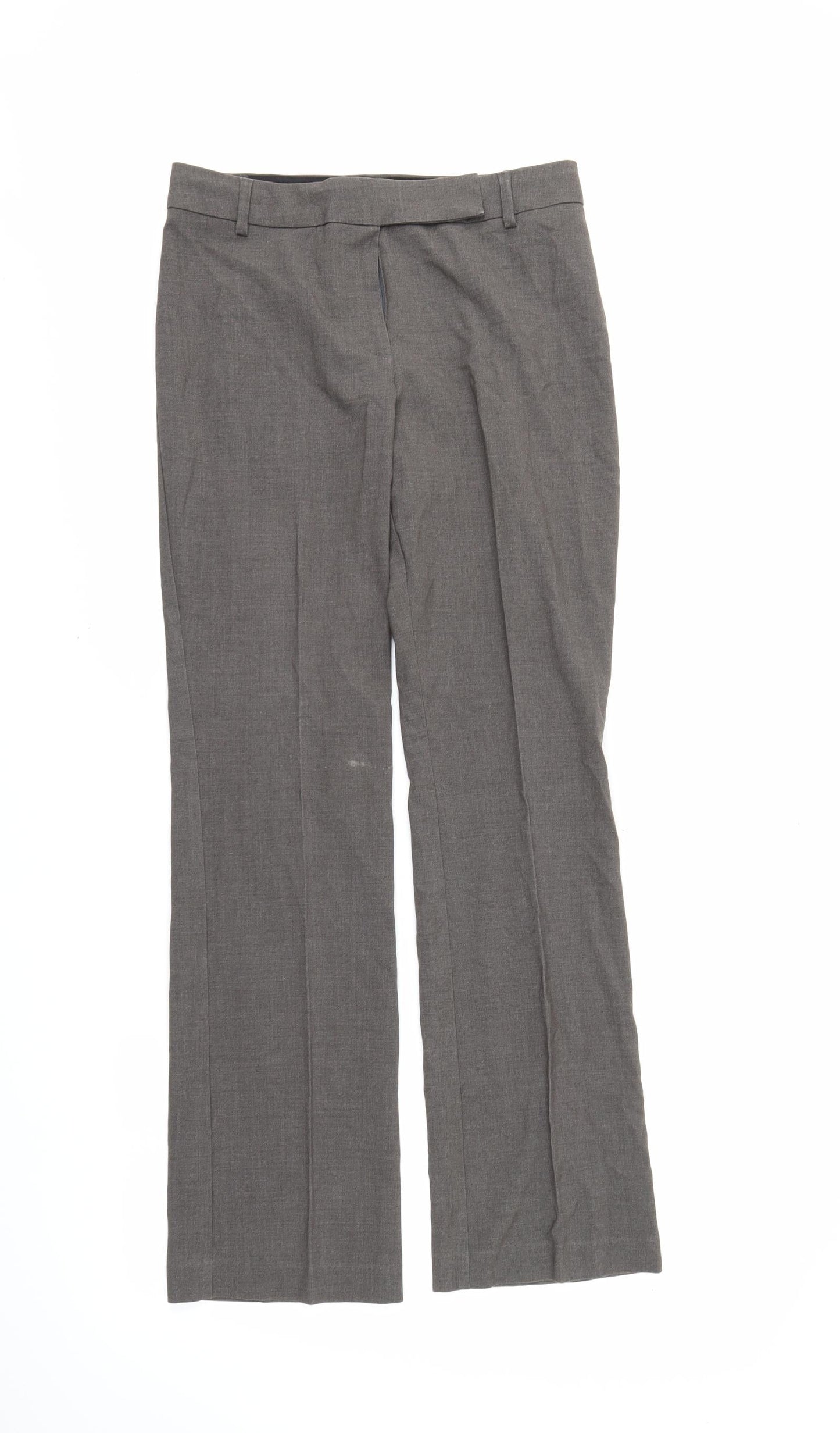 M&S Womens Grey   Trousers  Size 8 L28 in