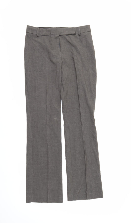 M&S Womens Grey   Trousers  Size 8 L28 in