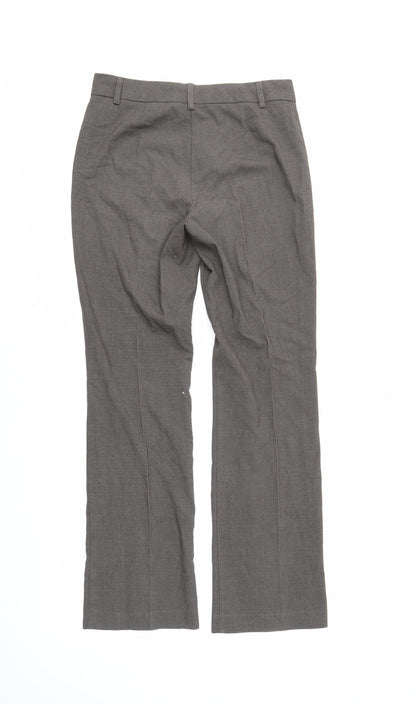 M&S Womens Grey   Trousers  Size 8 L28 in
