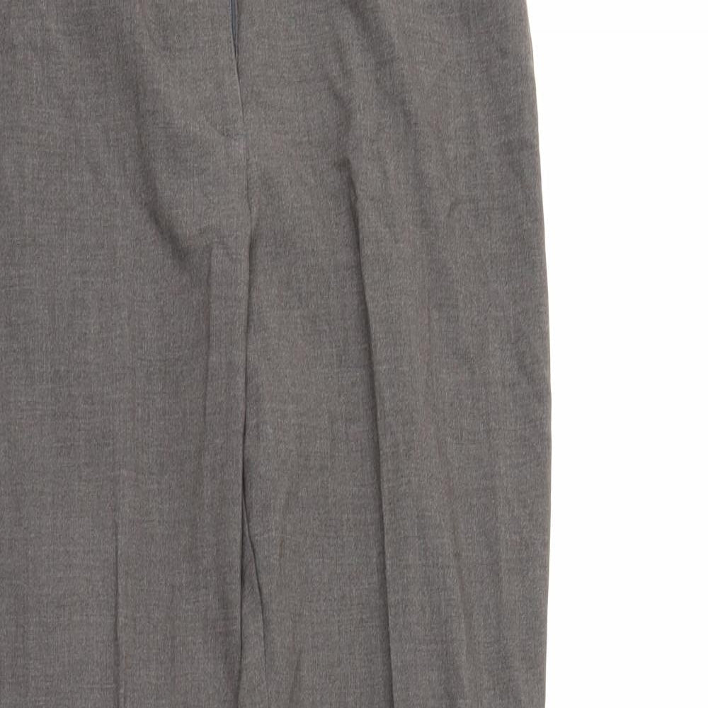 M&S Womens Grey   Trousers  Size 8 L28 in