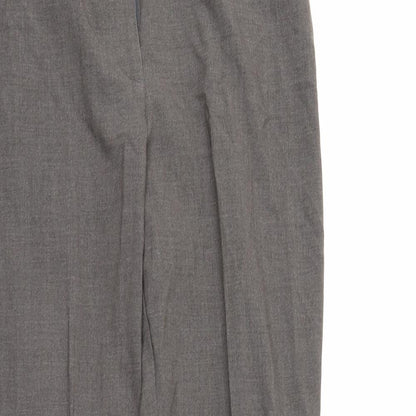 M&S Womens Grey   Trousers  Size 8 L28 in