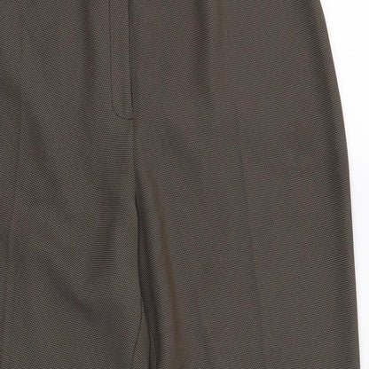 Womens UK Size 16 BHS Regular Fit Capri Brown Trousers