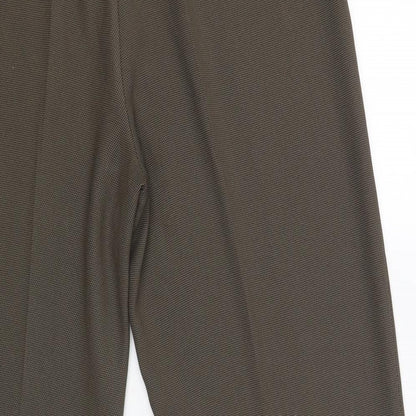 Womens UK Size 16 BHS Regular Fit Capri Brown Trousers