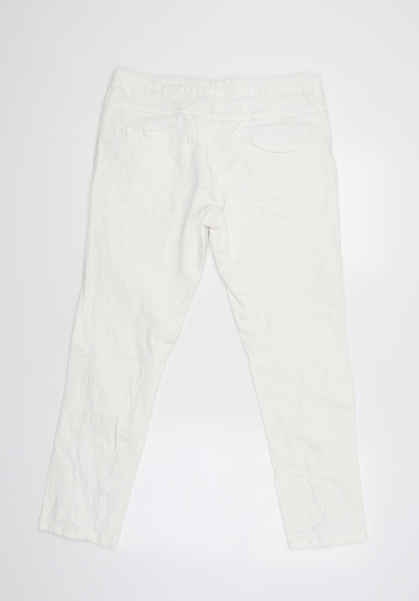trend one Womens White   Cargo Trousers Size 42 L26 in