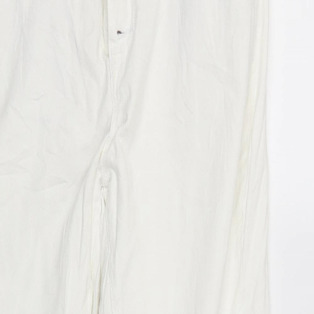 trend one Womens White   Cargo Trousers Size 42 L26 in