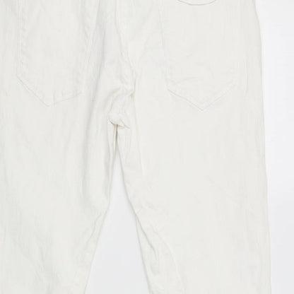 trend one Womens White   Cargo Trousers Size 42 L26 in