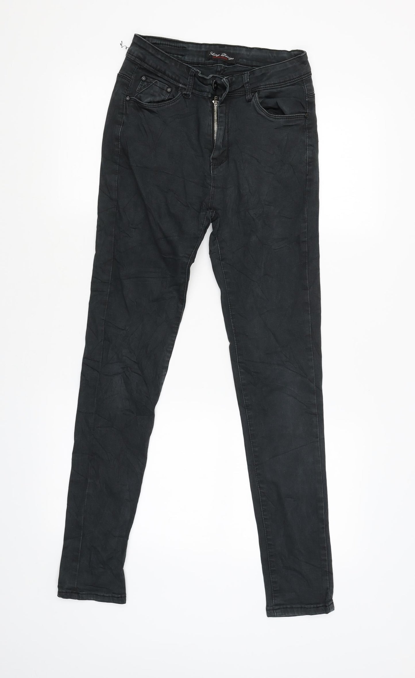 shing design Womens Grey   Skinny Jeans Size 38 L28 in