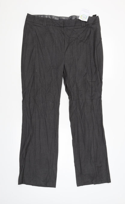 M&S Womens Grey   Trousers  Size 16 L30 in