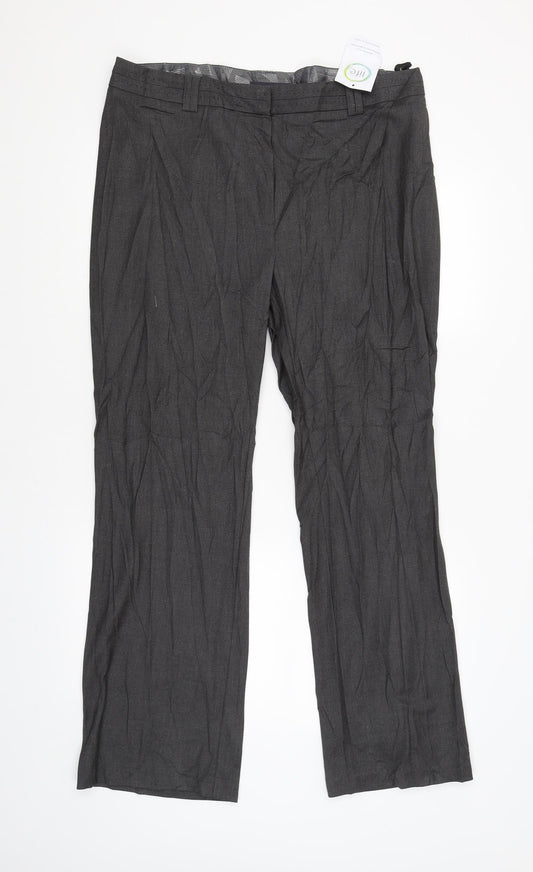 M&S Womens Grey   Trousers  Size 16 L30 in