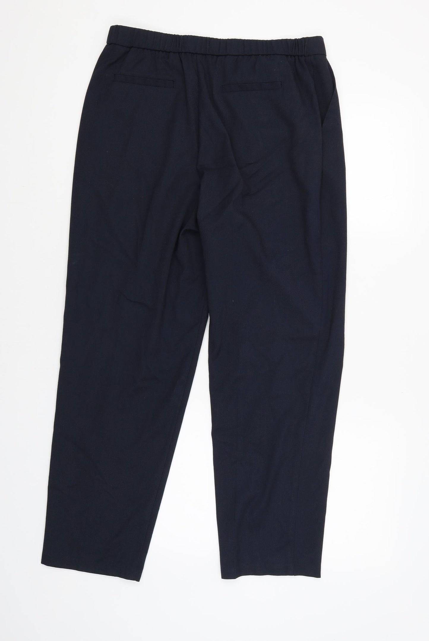 Womens UK Size 12 Classic Regular Fit  Blue Trousers