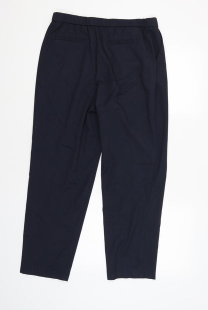 Womens UK Size 12 Classic Regular Fit  Blue Trousers