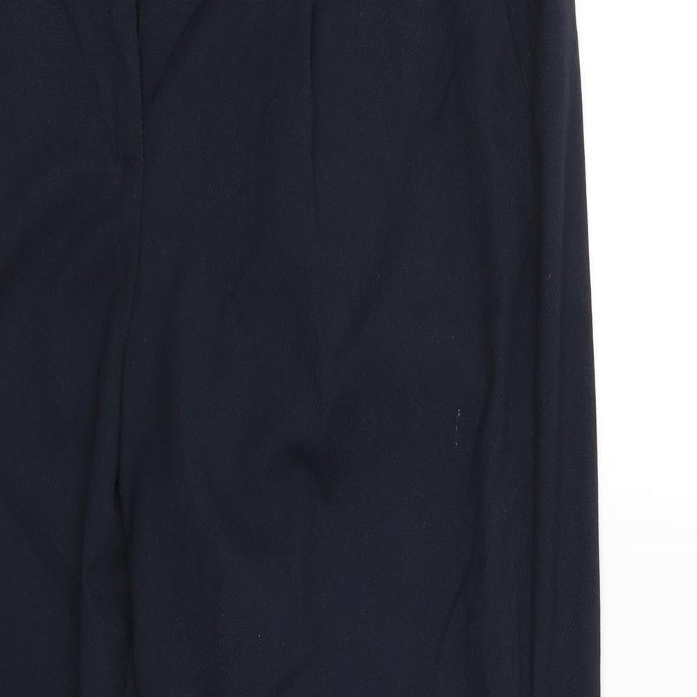 Womens UK Size 12 Classic Regular Fit  Blue Trousers