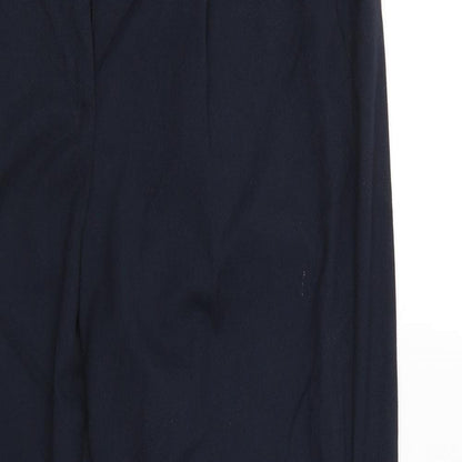 Womens UK Size 12 Classic Regular Fit  Blue Trousers