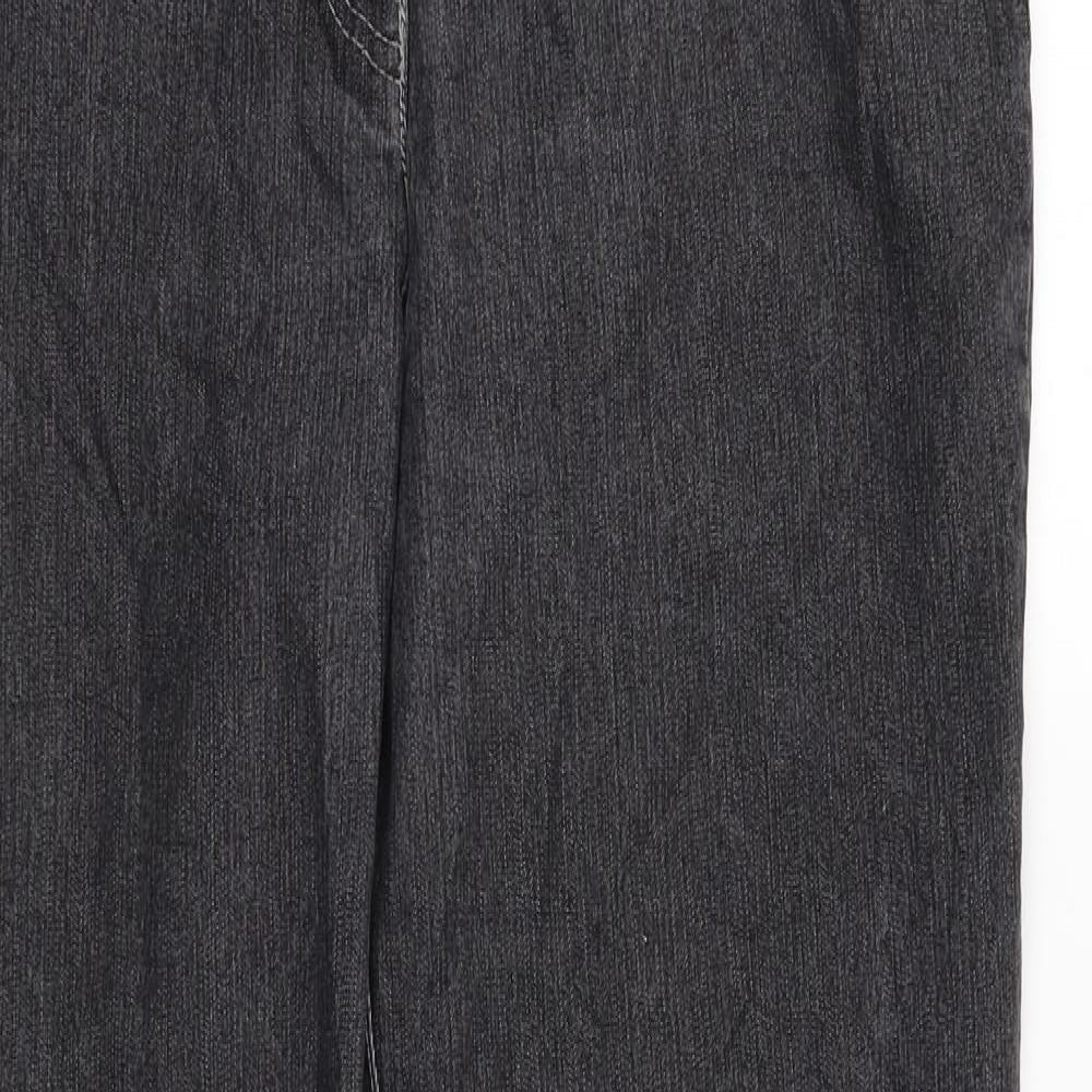 Womens UK Size 12 canda Regular Fit Straight Grey Jeans