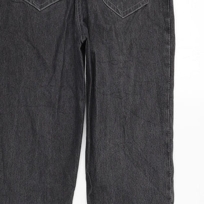 Womens UK Size 12 canda Regular Fit Straight Grey Jeans