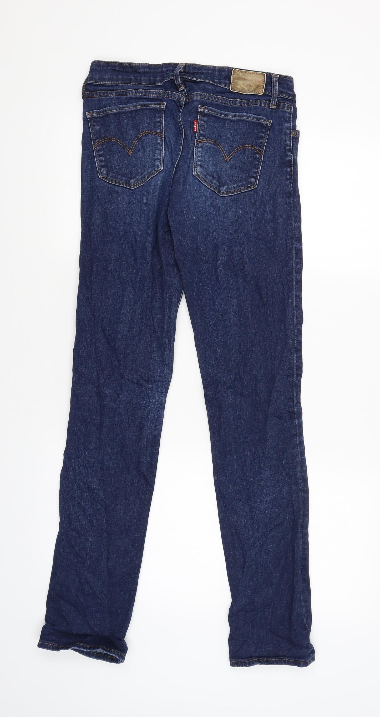 Womens UK Size 28 Preworn Regular Fit Skinny Blue Jeans