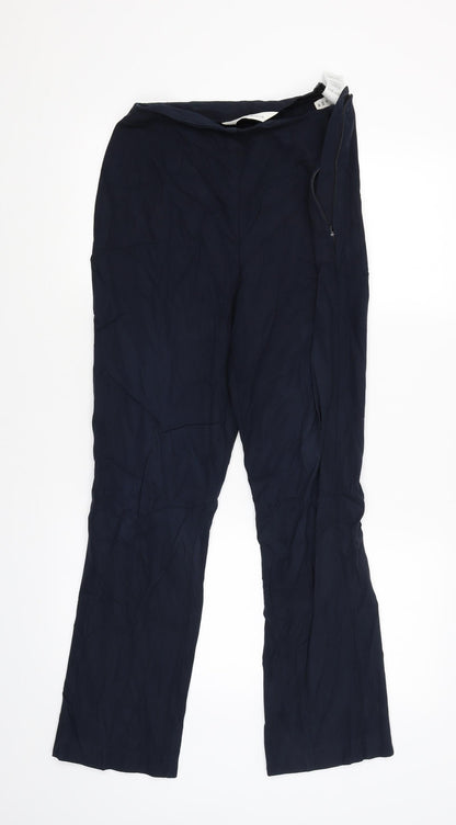 Womens UK Size 10 Marks and Spencer Regular Fit  Blue Trousers