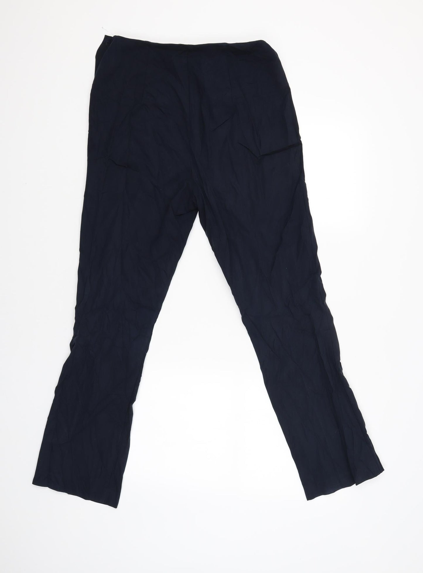 Womens UK Size 10 Marks and Spencer Regular Fit  Blue Trousers