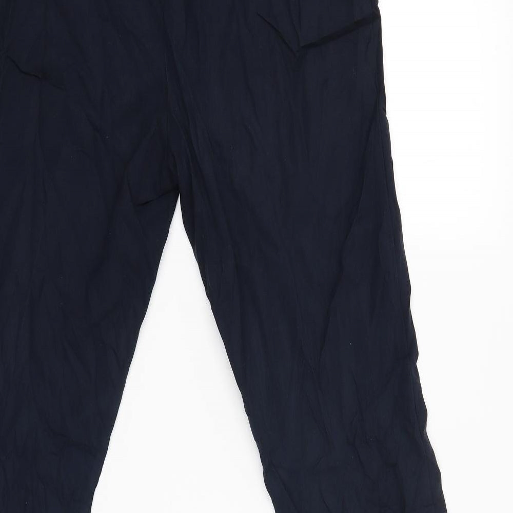 Womens UK Size 10 Marks and Spencer Regular Fit  Blue Trousers