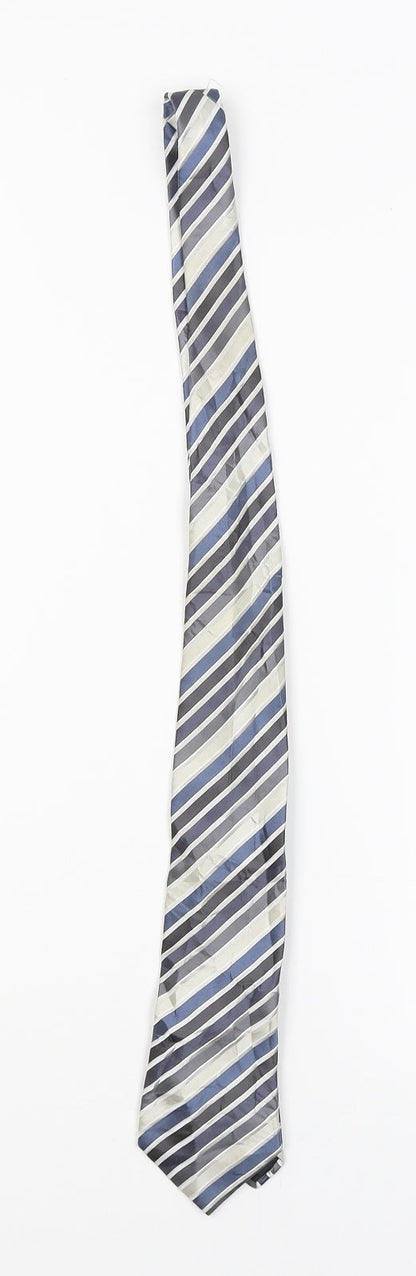 Marks and Spencer Mens Multicoloured Striped  Pointed Tie One Size