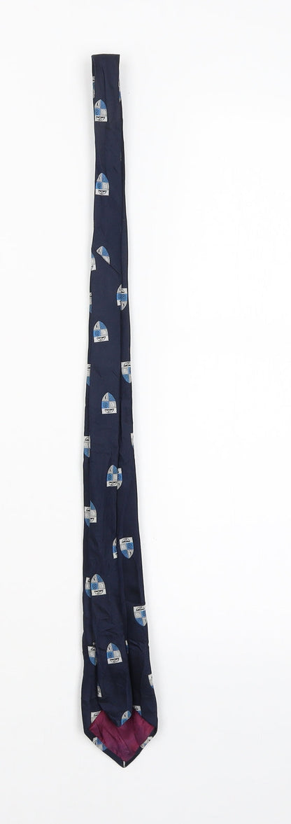 impamark LTD Mens Blue Geometric  Pointed Tie One Size