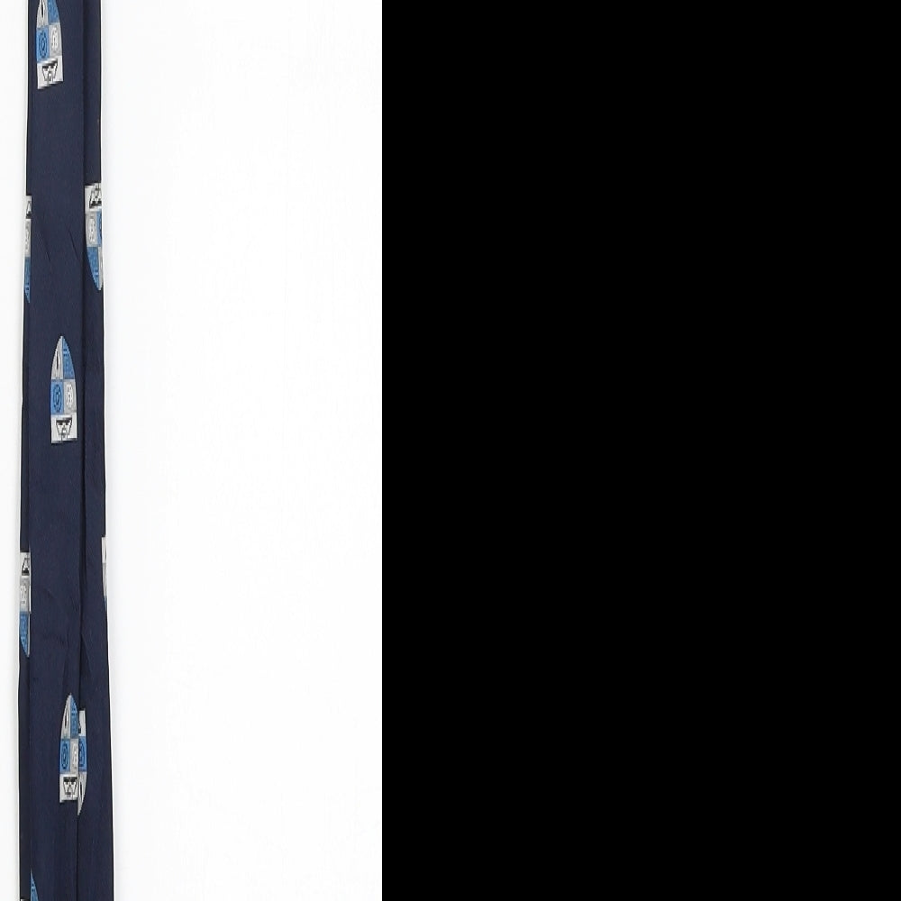 impamark LTD Mens Blue Geometric  Pointed Tie One Size