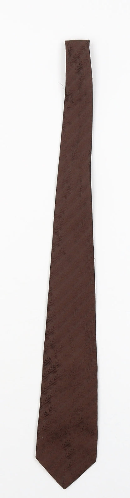 Mens Burton Bronze Striped  Pointed Tie