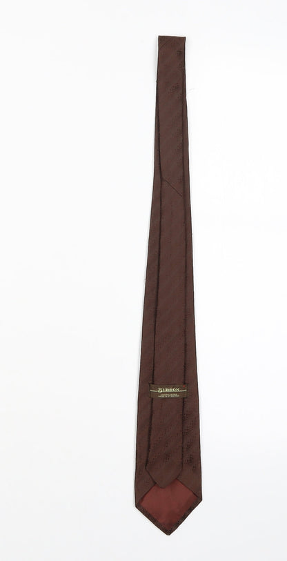 Mens Burton Bronze Striped  Pointed Tie