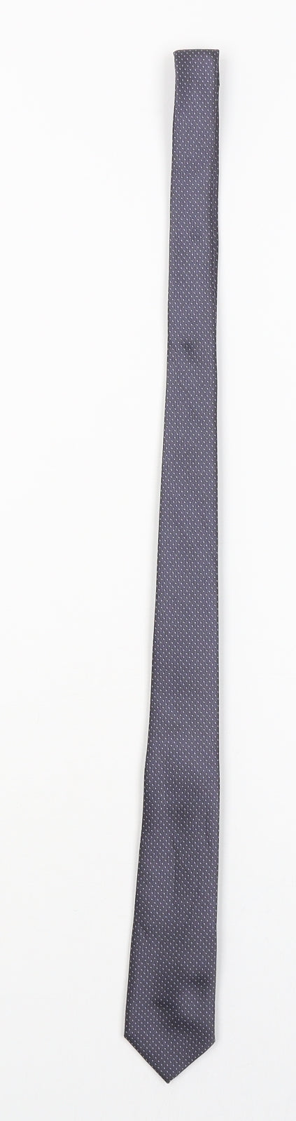 Tailor & Cutter Mens Purple Geometric  Pointed Tie One Size