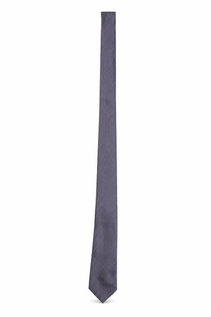 Mens Tailor & Cutter Purple Geometric  Pointed Tie