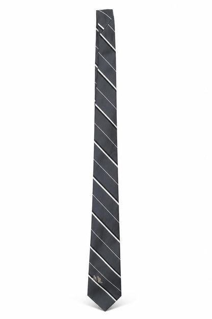 austico Mens Grey Striped  Pointed Tie One Size  - Kangaroo
