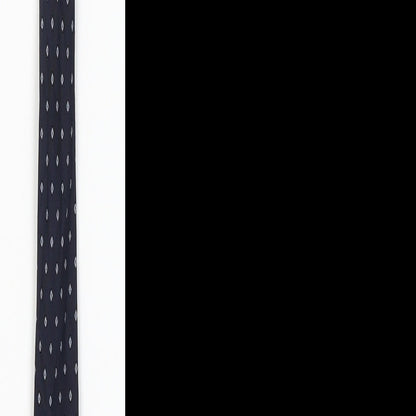 Preworn Mens Blue Geometric  Pointed Tie One Size