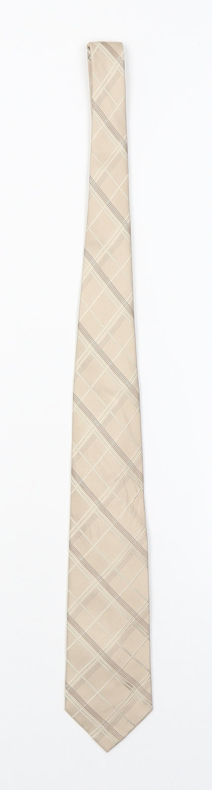Taylor & Wright Mens Beige Striped  Pointed Tie One Size