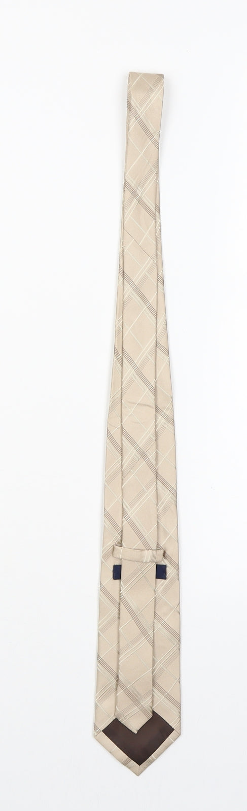 Taylor & Wright Mens Beige Striped  Pointed Tie One Size