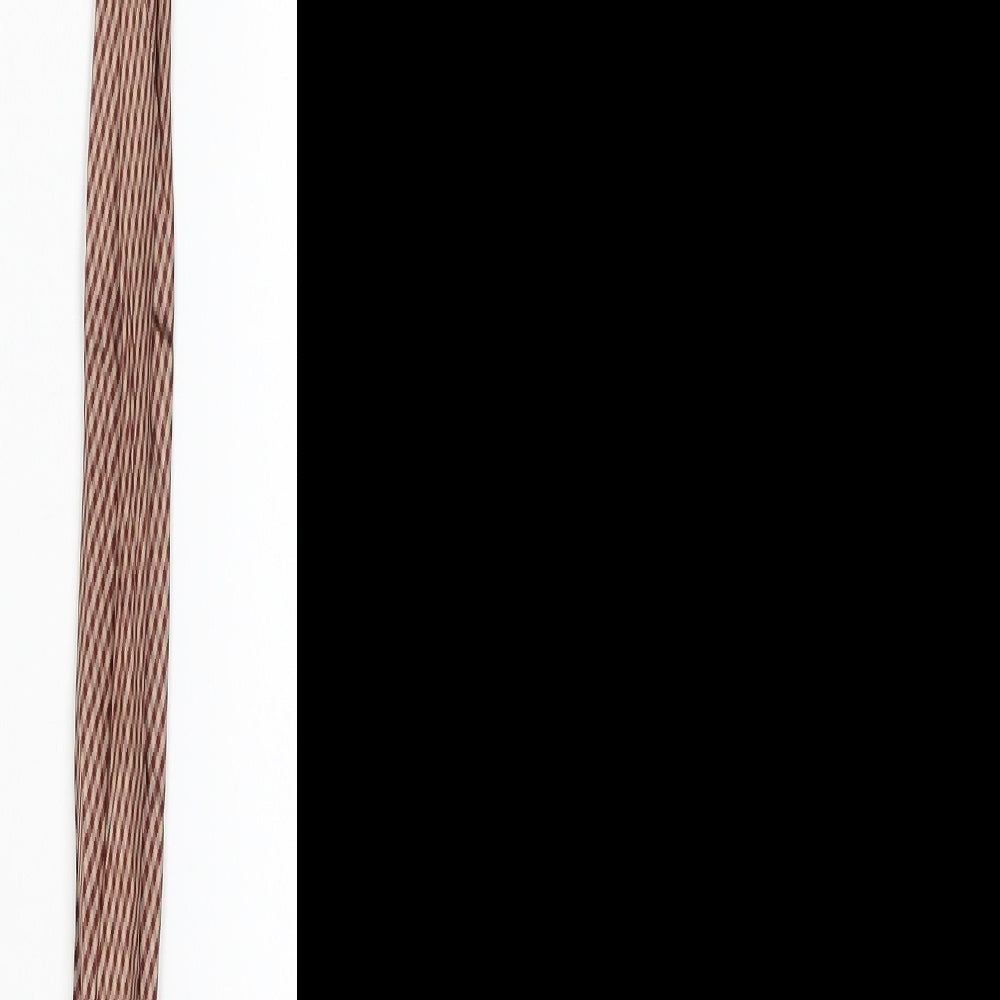 Marks and Spencer Mens Beige Striped  Designer Tie One Size