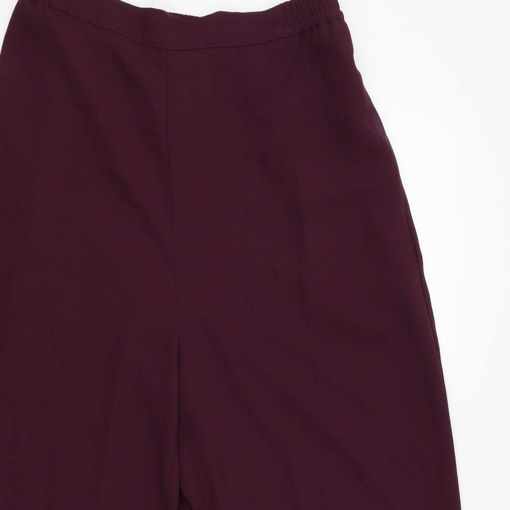 Womens UK Size 14 Jumper Regular Fit Capri Red Trousers